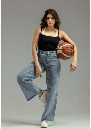 HENASSY WIDE LEG JEAN